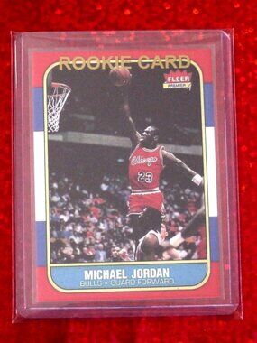 Michael Jordan 1986 Rookie Novelty Card